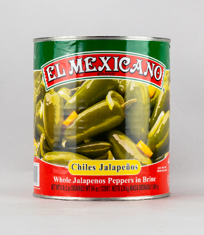 Whole Jalapenos 2.8kg - El Mexicano