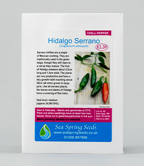 Hildago Serrano Chilli Seeds 