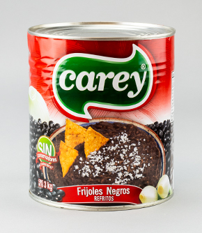 Refried Black Beans 3kg Tin - Carey - Limited to 2 Tins per Order