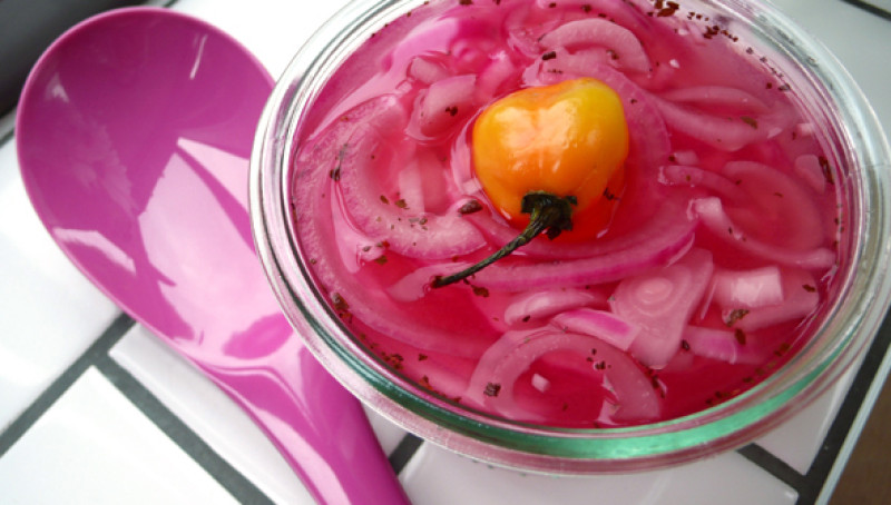 Pink Pickled Onions - thumbnail image
