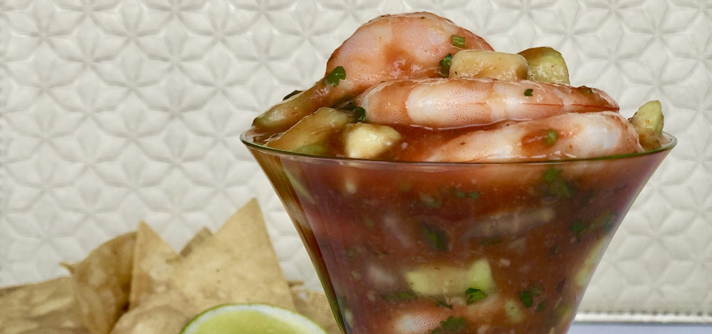 Mexican Prawn Cocktail  (Coctel de Camaron) - banner image