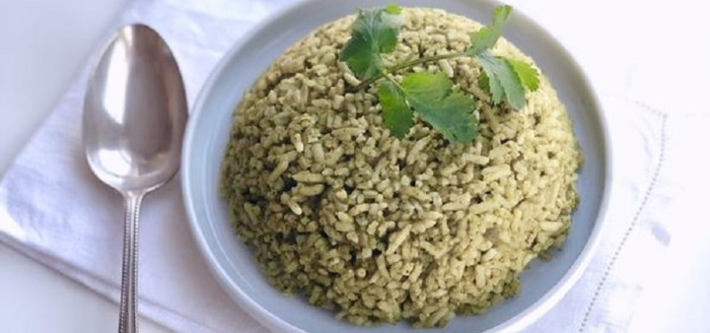 Mexican green rice - thumbnail image