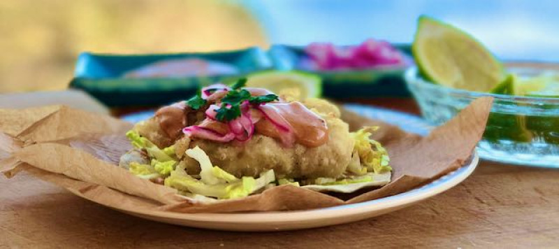 Baja Style Aubergine Tacos (vegan) by Jake Norman - thumbnail image