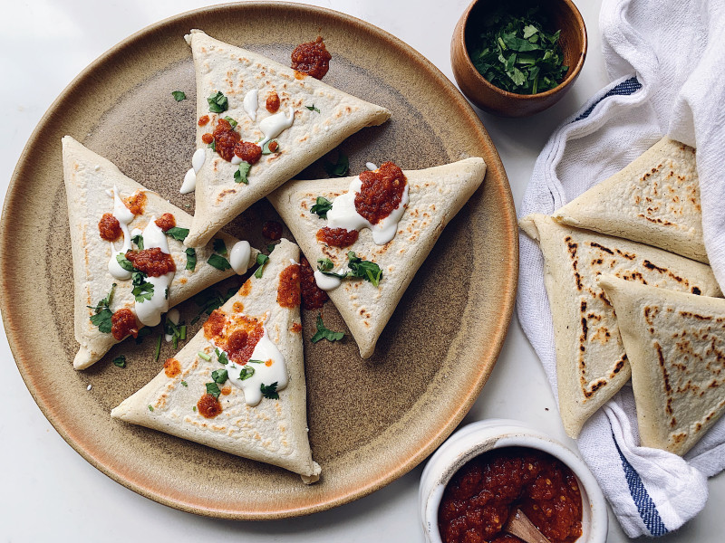 Tetelas with Refried Beans & Ricotta By Karla Zazueta - banner image