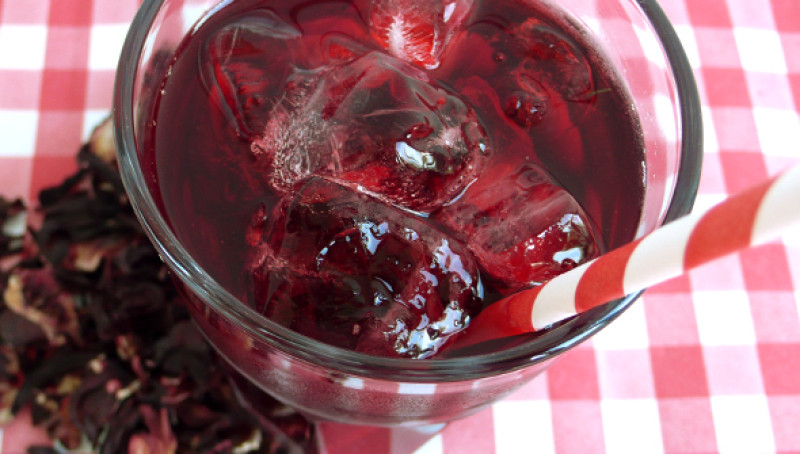 Agua Fresca Flor de Jamaica / Hibiscus Flower Water - thumbnail image