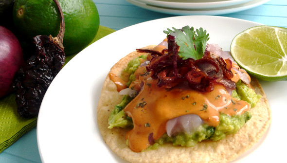 Mackerel tostadas with chipotle mayo by Valentine Warner - banner image