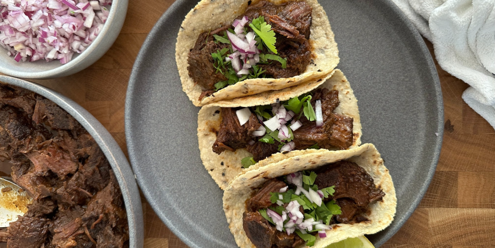 OX Cheek Ancho Barbacoa Tacos by Karla Zazueta - banner image